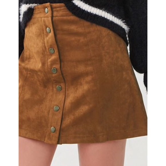 Forever 21 | Brown Suede Skirt - Picture 2 of 6
